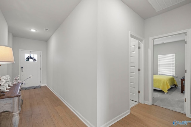 302 Shangrila Way, Meridianville, AL 35759 - hallway featuring light wood-style floors and baseboards