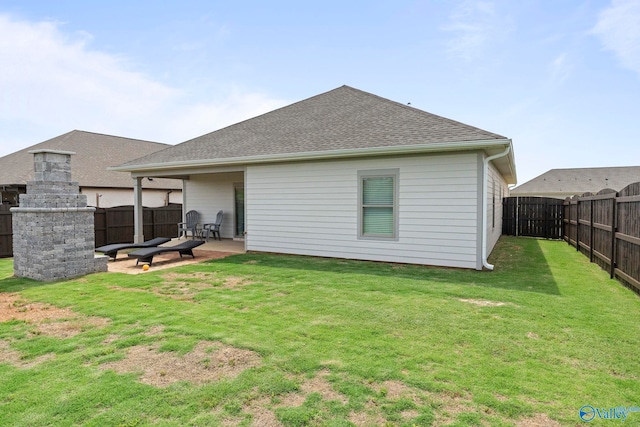 302 Shangrila Way, Meridianville, AL 35759 - rear view of property featuring a patio area and roof with shingles