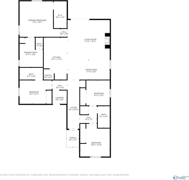 302 Shangrila Way, Meridianville, AL 35759 - room layout