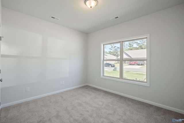 view of carpeted empty room