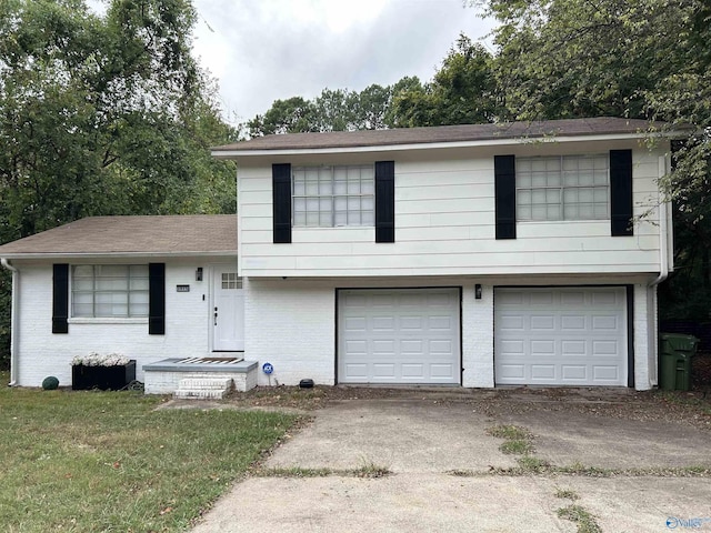 tri-level home with a garage