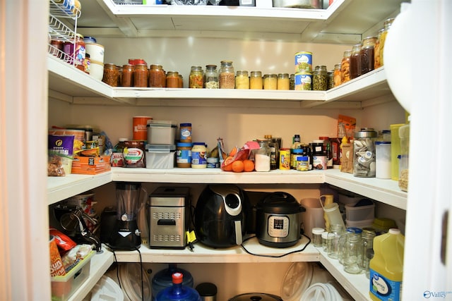 view of pantry