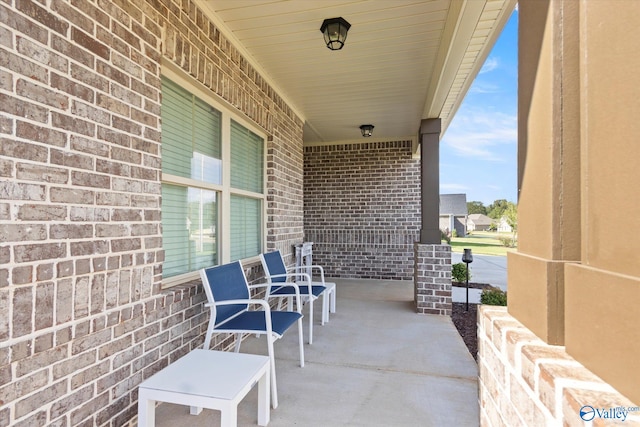 view of patio / terrace featuring covered porch