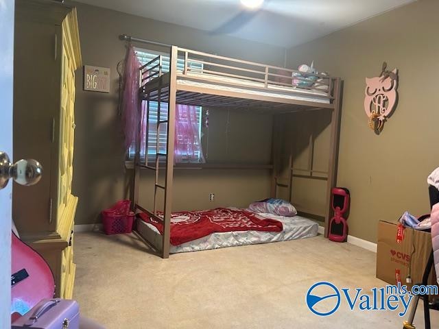 bedroom featuring carpet floors