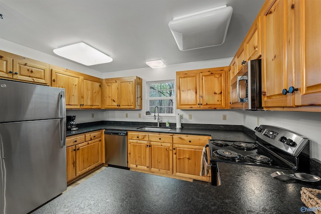 kitchen featuring sink and appliances with stainless steel finishes