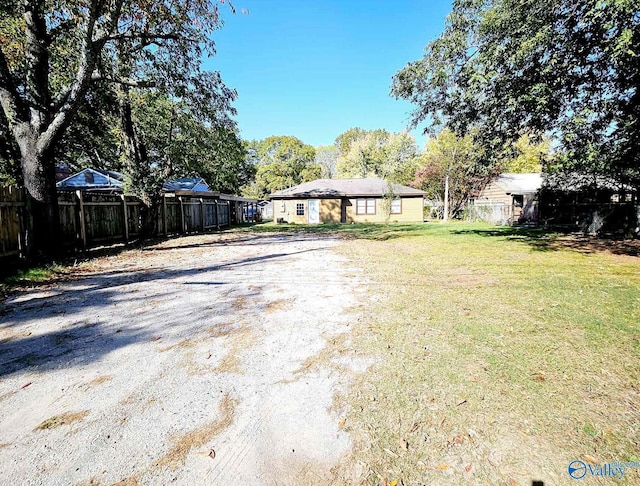 exterior space featuring fence