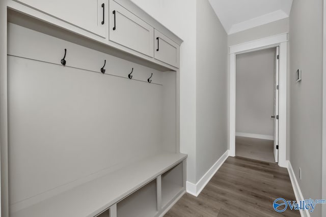 111 Mayapple Trl, Madison, AL 35756 - mudroom featuring baseboards and wood finished floors