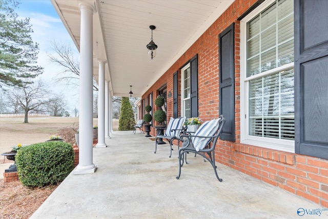 view of patio / terrace featuring a porch