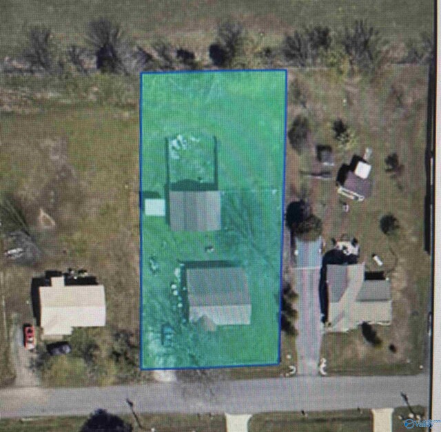 135 Willoughby Dr, New Hope, AL 35760 - aerial view of property's location with property parcel outlined