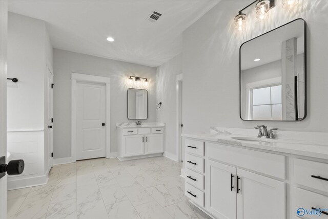 bathroom featuring vanity
