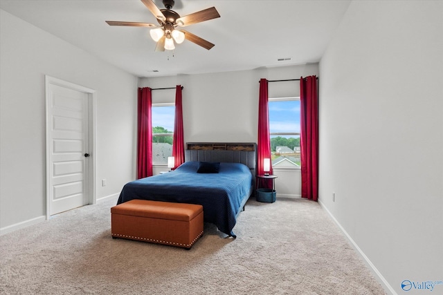 18577 Cottontail Ln, Athens, AL 35613 - bedroom featuring visible vents, baseboards, carpet floors, and multiple windows