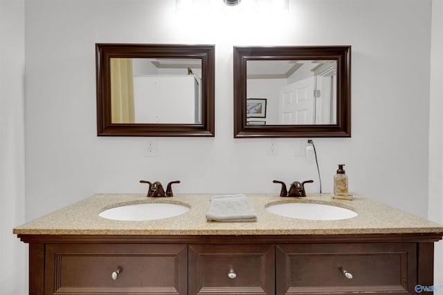 bathroom with vanity