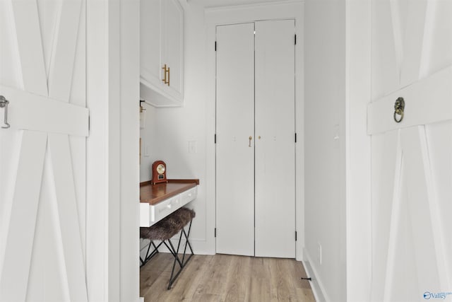 interior space with light wood-style floors