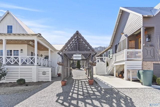 view of home's community featuring stairs