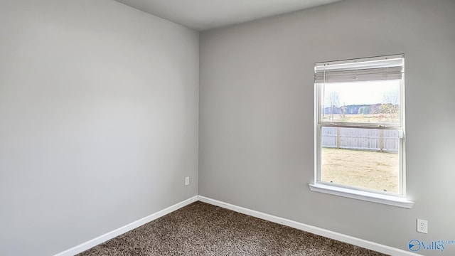 carpeted spare room with a healthy amount of sunlight