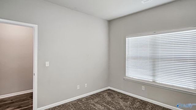 view of carpeted empty room