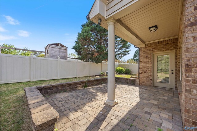 22222 Merlot Dr, Athens, AL 35613 - view of patio / terrace featuring a fenced backyard