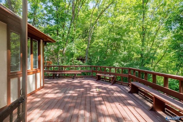 view of wooden terrace