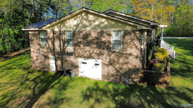 exterior space featuring an attached garage