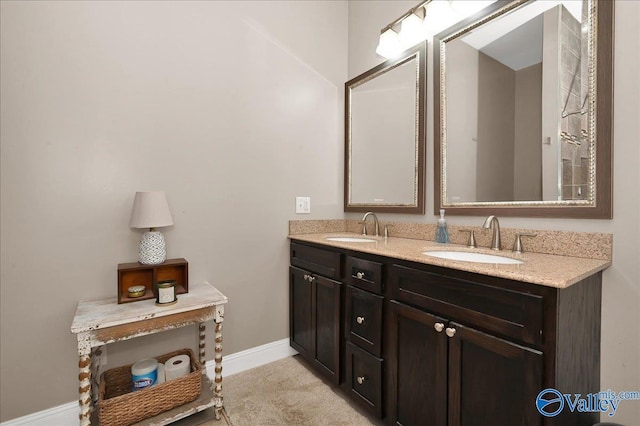 bathroom featuring vanity
