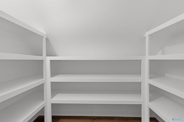 view of storage area