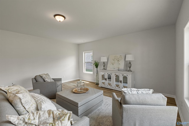 177 Pennington Ave, Huntsville, AL 35811 - living room with baseboards and wood finished floors