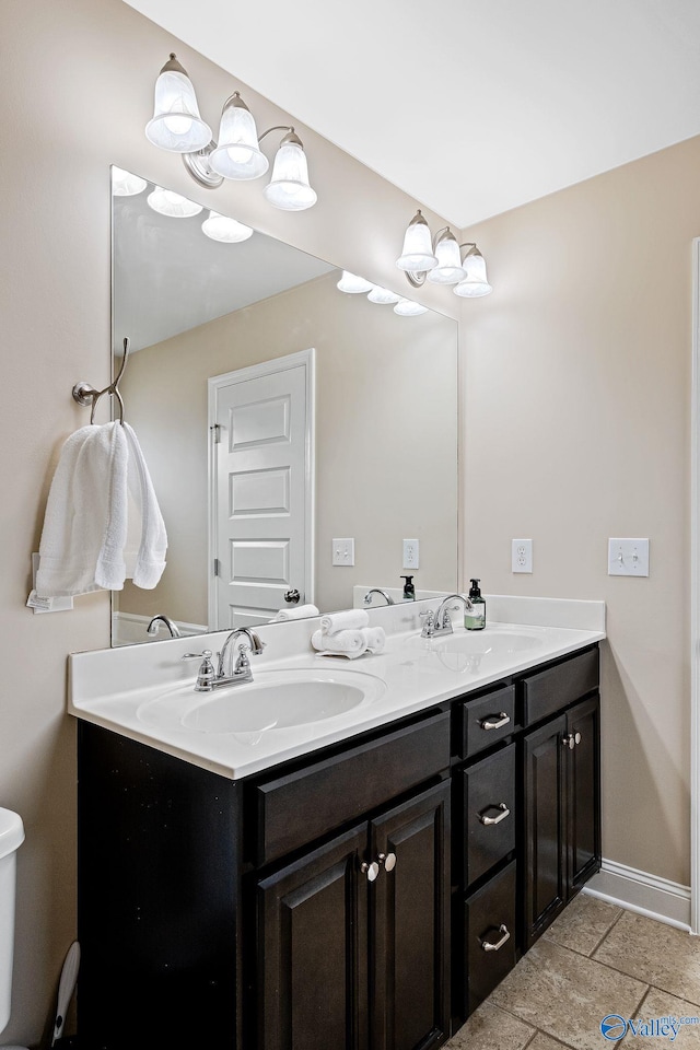 bathroom featuring vanity