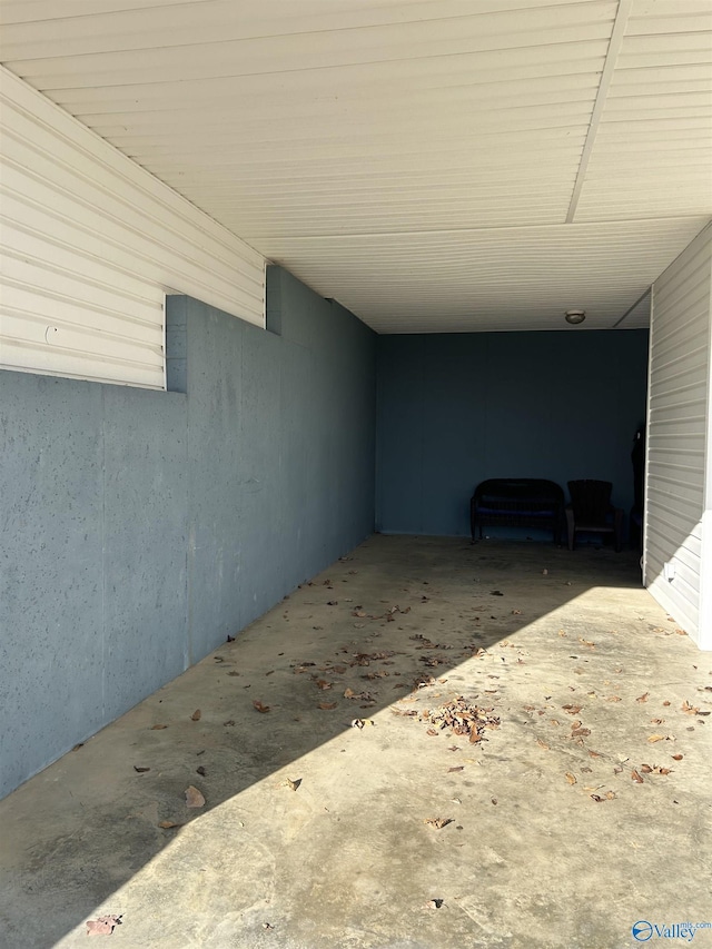 view of patio / terrace featuring a carport