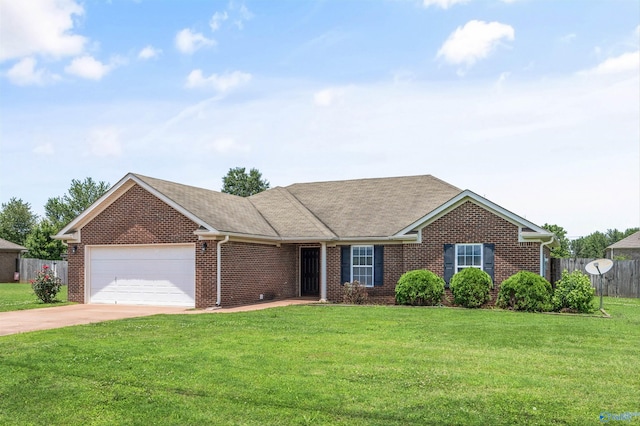 377 Robinson Rd, Huntsville, AL 35811 - single story home featuring brick siding, a garage, driveway, and a shingled roof