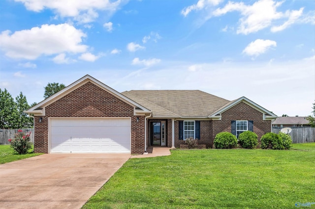 377 Robinson Rd, Huntsville, AL 35811 - single story home featuring brick siding, concrete driveway, and an attached garage