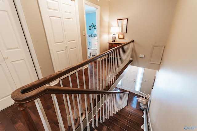 235 Inverness Dr Unit 235, Huntsville, AL 35802 - stairs with wood finished floors
