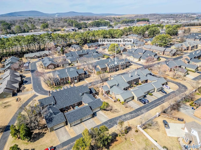 235 Inverness Dr Unit 235, Huntsville, AL 35802 - aerial view featuring a residential view and a mountain view