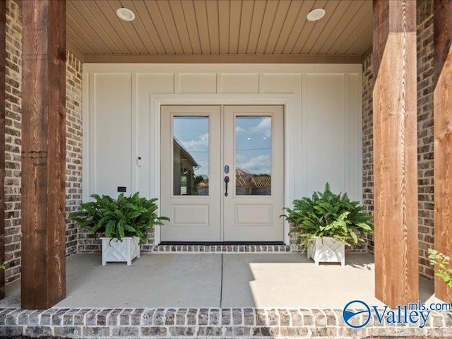 23819 Justin Brent Cir, Elkmont, AL 35620 - property entrance featuring french doors