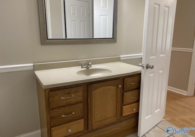 230 Hampton Rd, Hartselle, AL 35640 - bathroom featuring vanity and tile patterned floors