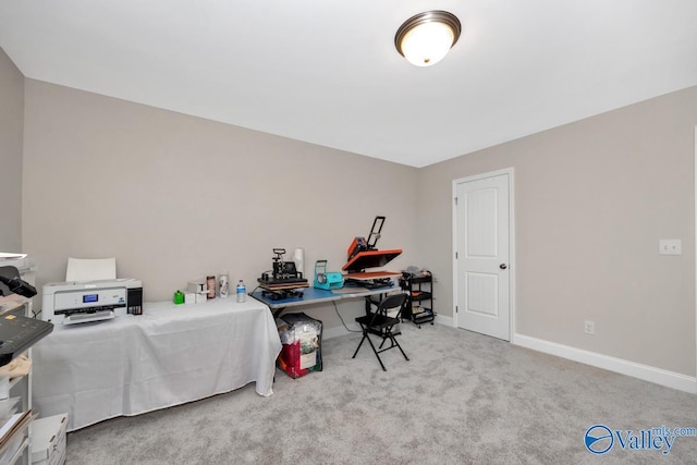 114 Burdine St, New Market, AL 35761 - carpeted home office featuring baseboards