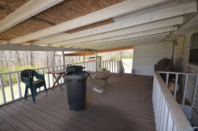 view of wooden terrace