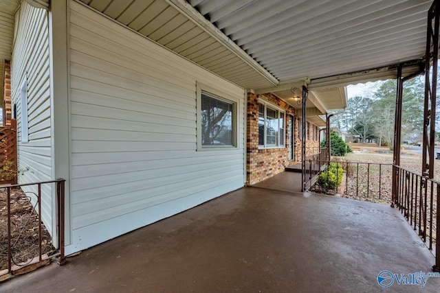 view of patio / terrace featuring covered porch