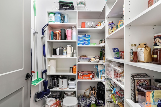 view of pantry