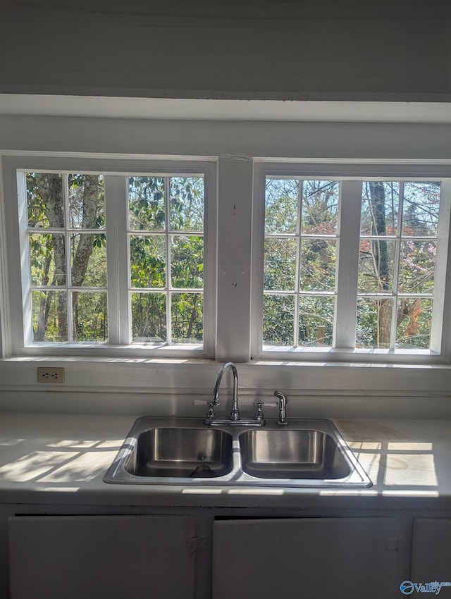 kitchen featuring a sink