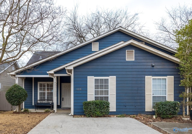 bungalow-style home with a porch