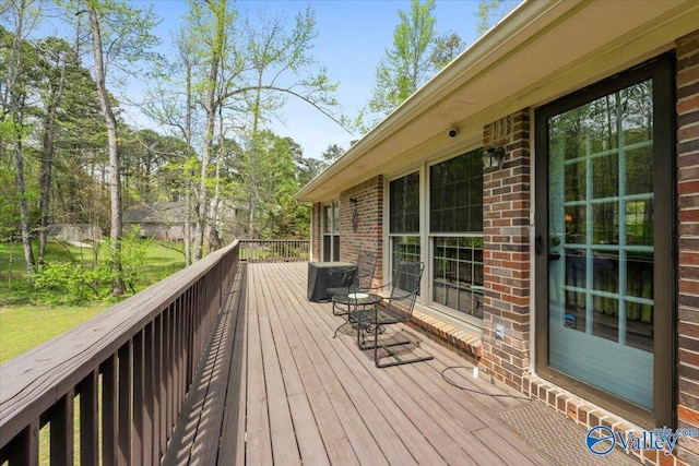 1762 Old Big Cove Rd SE, Owens Cross Roads, AL 35763 - view of wooden deck