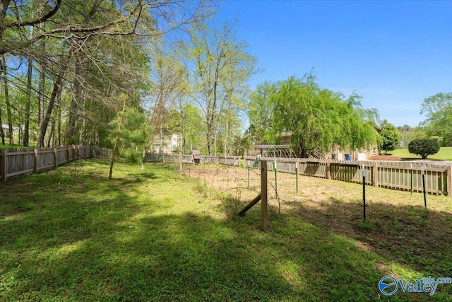 1762 Old Big Cove Rd SE, Owens Cross Roads, AL 35763 - view of yard featuring a fenced backyard