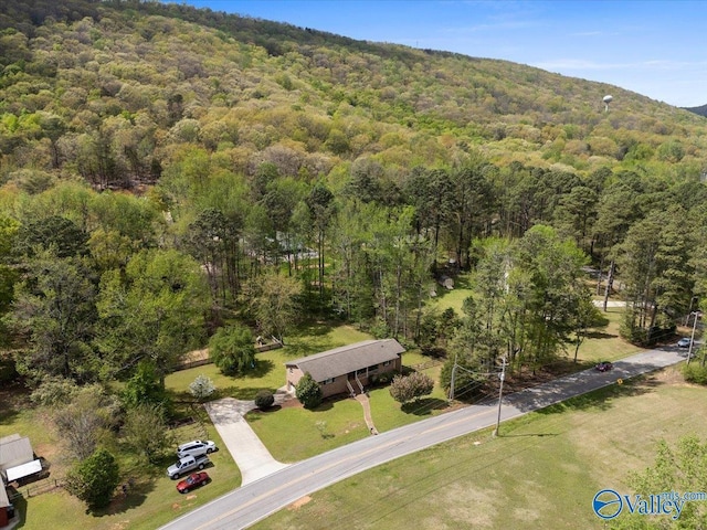1762 Old Big Cove Rd SE, Owens Cross Roads, AL 35763 - bird's eye view with a wooded view