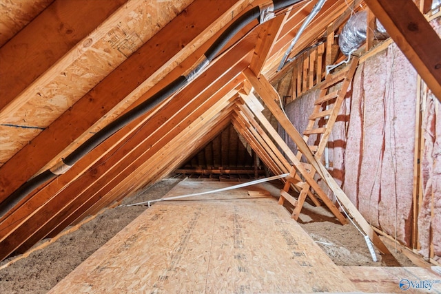 view of attic