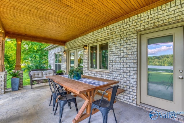 view of patio / terrace featuring an outdoor hangout area