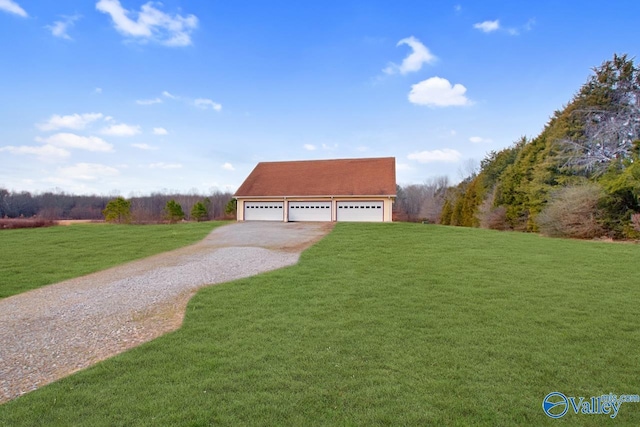 view of front of house with a front lawn