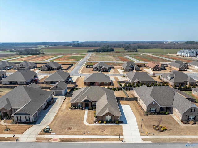 drone / aerial view with a residential view