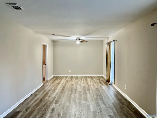 empty room featuring light wood-type flooring