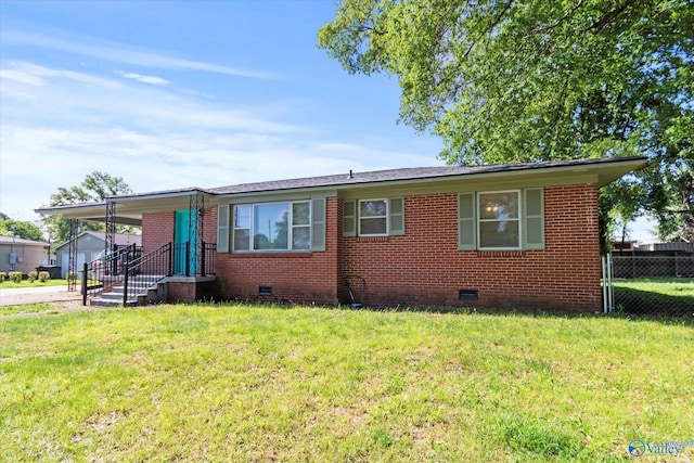 905 Cedar St SW, Decatur, AL 35601 - view of front facade with crawl space and brick siding