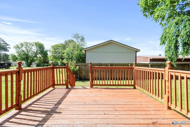 905 Cedar St SW, Decatur, AL 35601 - wooden terrace featuring a fenced backyard